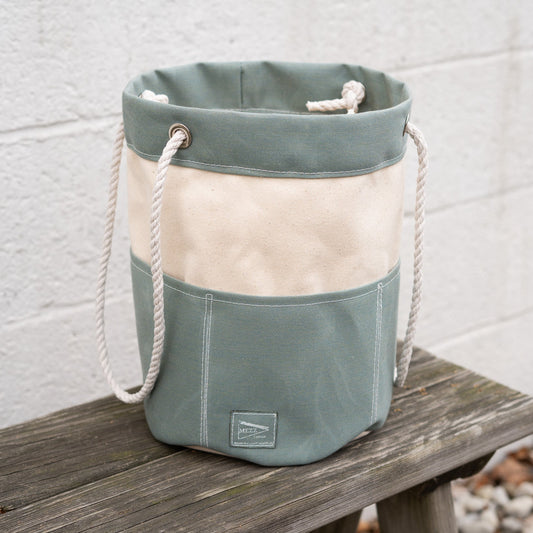 Mezz Canvas Rope Handle Bucket Bag Spa