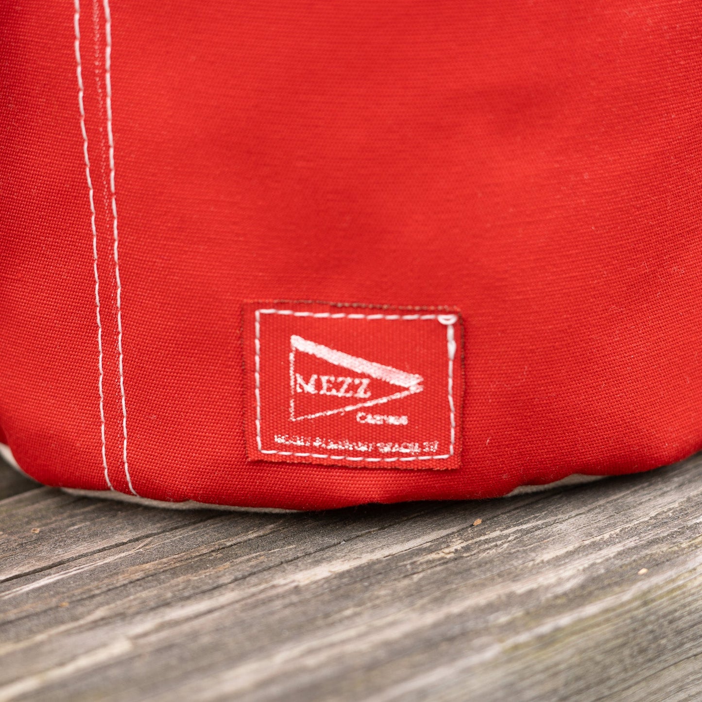 Mezz Canvas Rope Handle Bucket Bag Logo