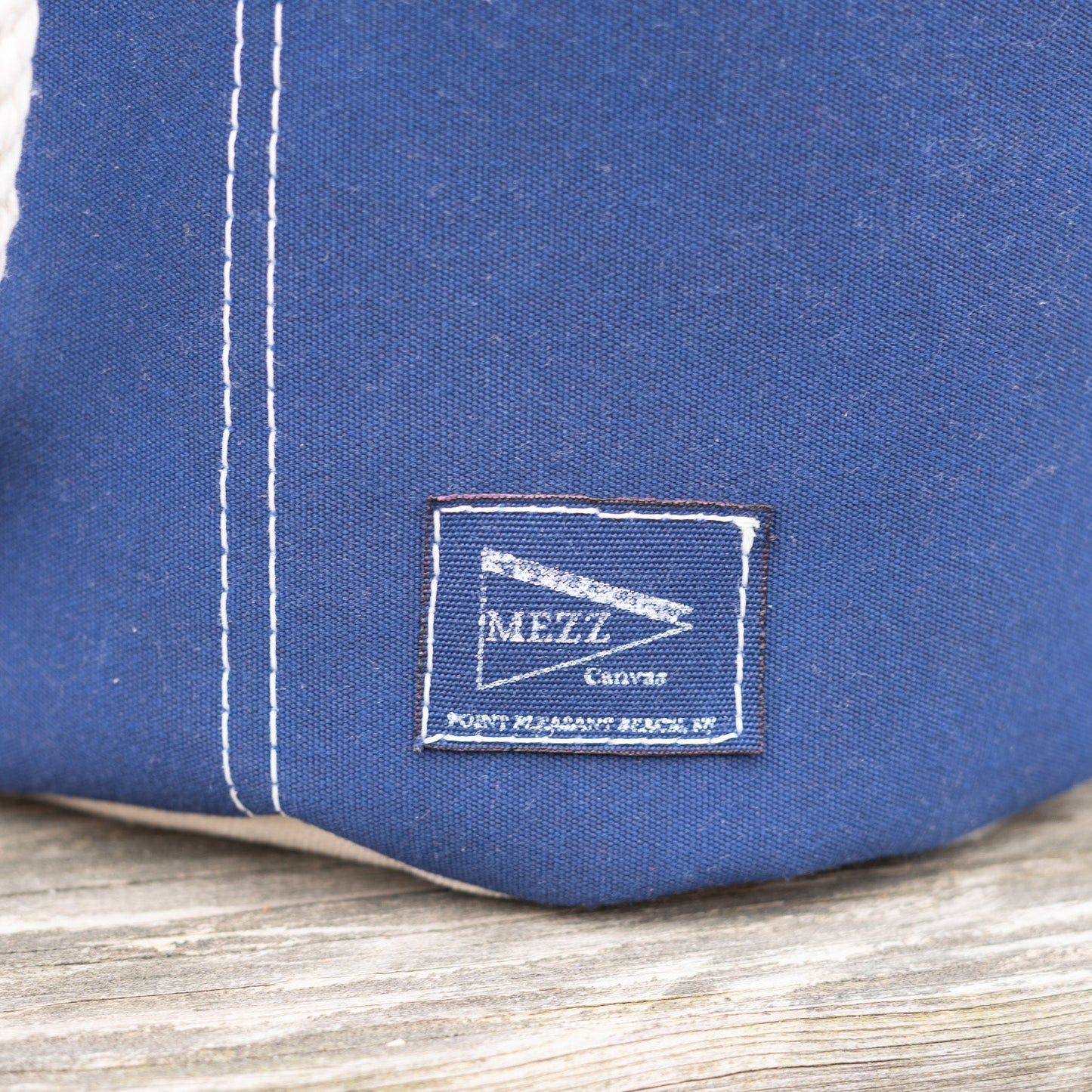 Blue Mezz Canvas Logo Tag