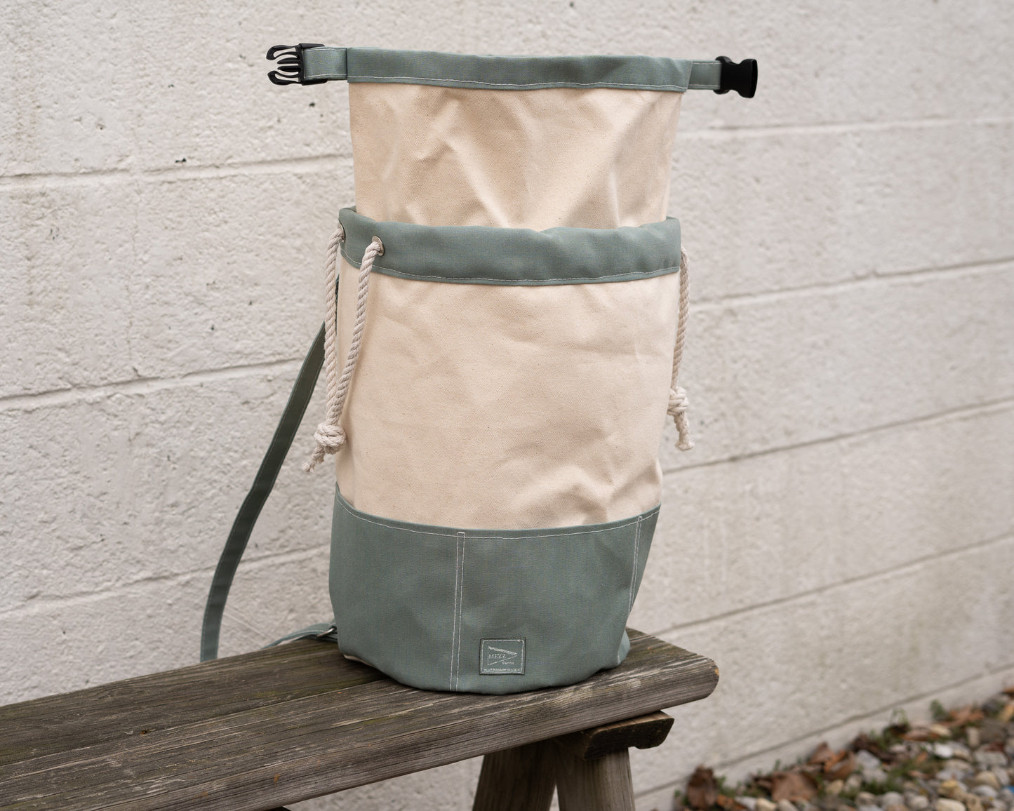 Spa Rolltop Canvas Backpack Closure