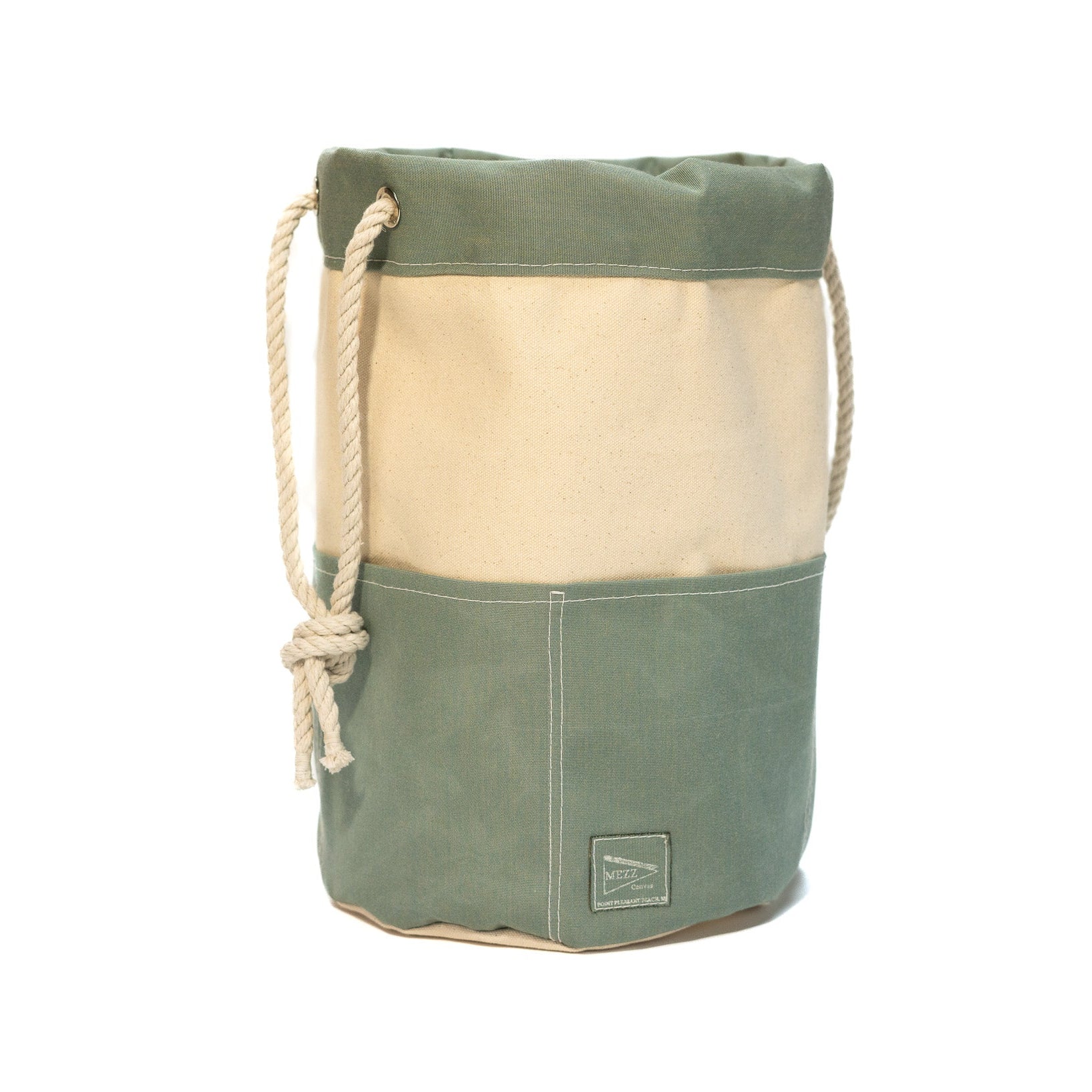 Handcrafted Canvas Drawstring Rigger Bucket Bag Spa