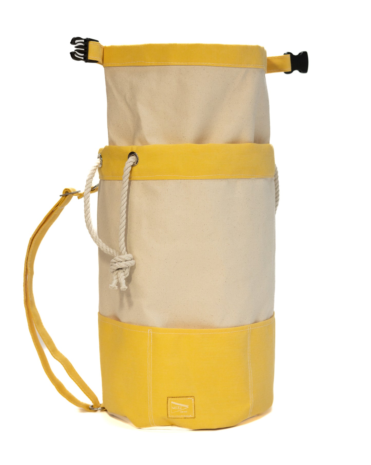yellow Nautical Canvas Rolltop Backpack