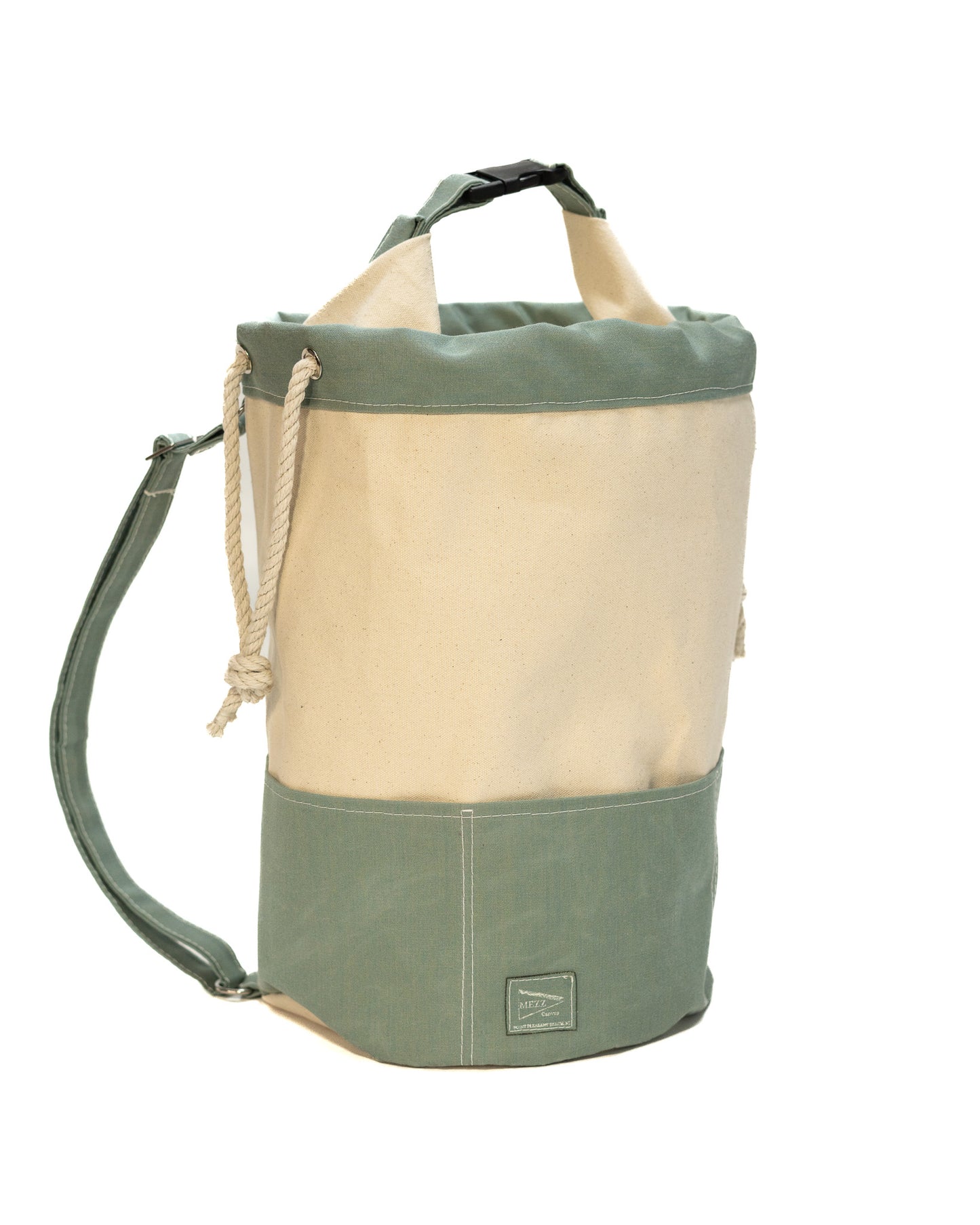 spa Nautical Canvas Rolltop Backpack closure