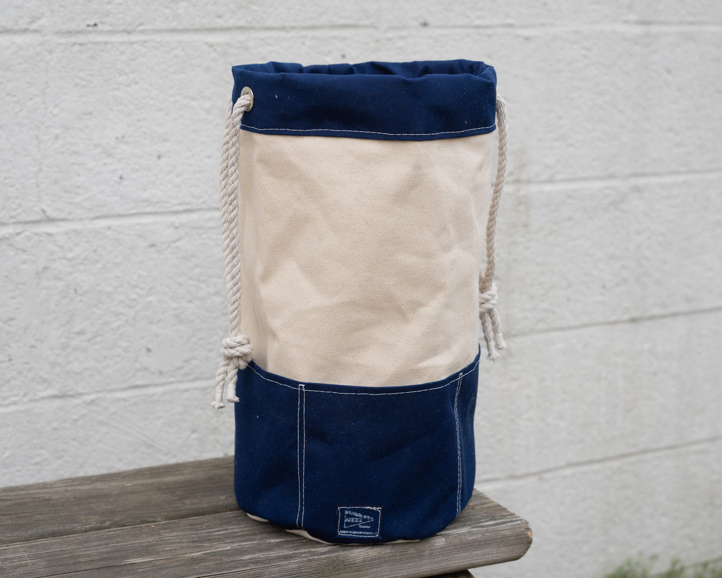 Rope Drawstring Rigger's Bucket Bag Tall | Mezz Canvas
