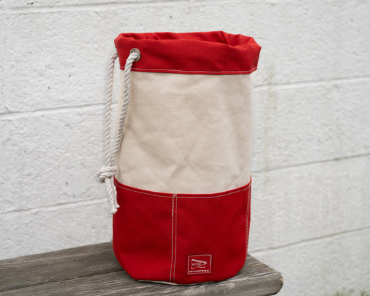 Rope Drawstring Rigger's Bucket Bag Tall | Mezz Canvas