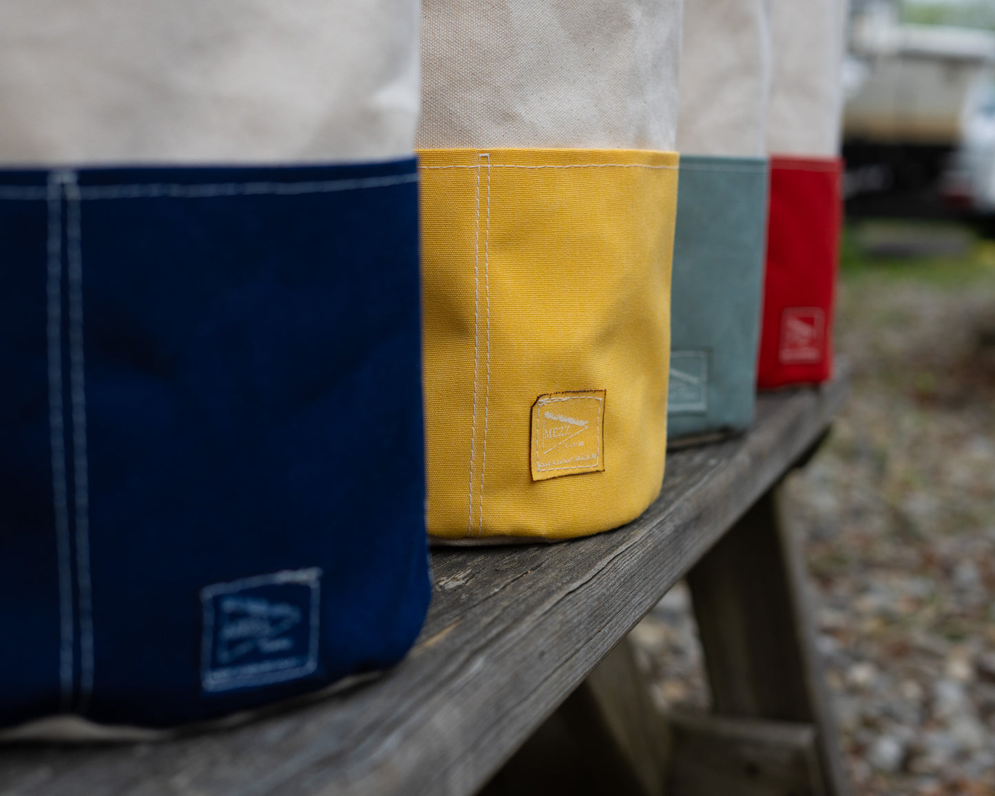 Rope Drawstring Rigger's Bucket Bag Tall | Mezz Canvas