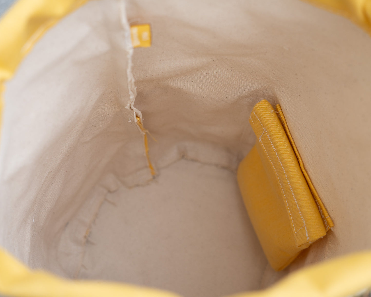 Rope Drawstring Rigger's Bucket Bag Tall | Mezz Canvas