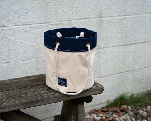 Rope Handle Bucket Bag (Small) | Mezz Canvas