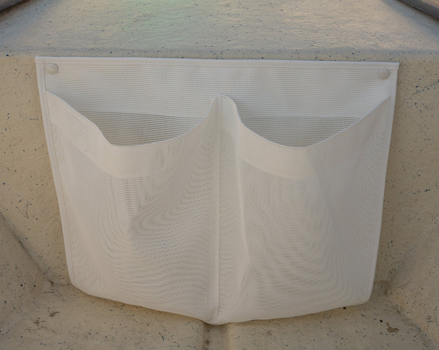 Marine Mesh Double Pocket Boat Gear Stoeage Bag (Adhesive or Screw Mount)