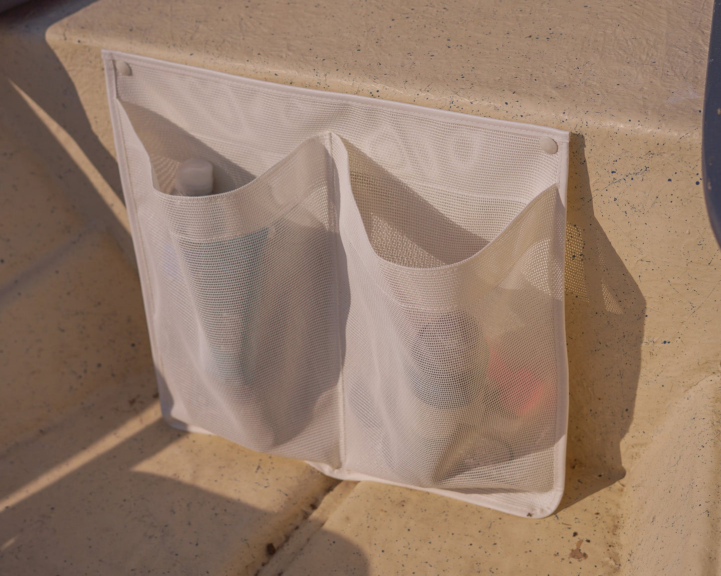 Marine Mesh Double Pocket Boat Gear Stoeage Bag (Adhesive or Screw Mount)
