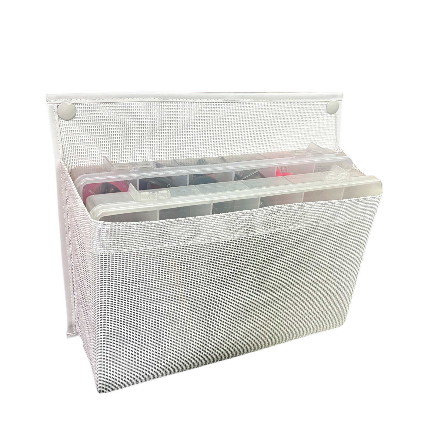 Boat Mounted Double Tackle Box Sleeve (Screw or Adhesive Mount)