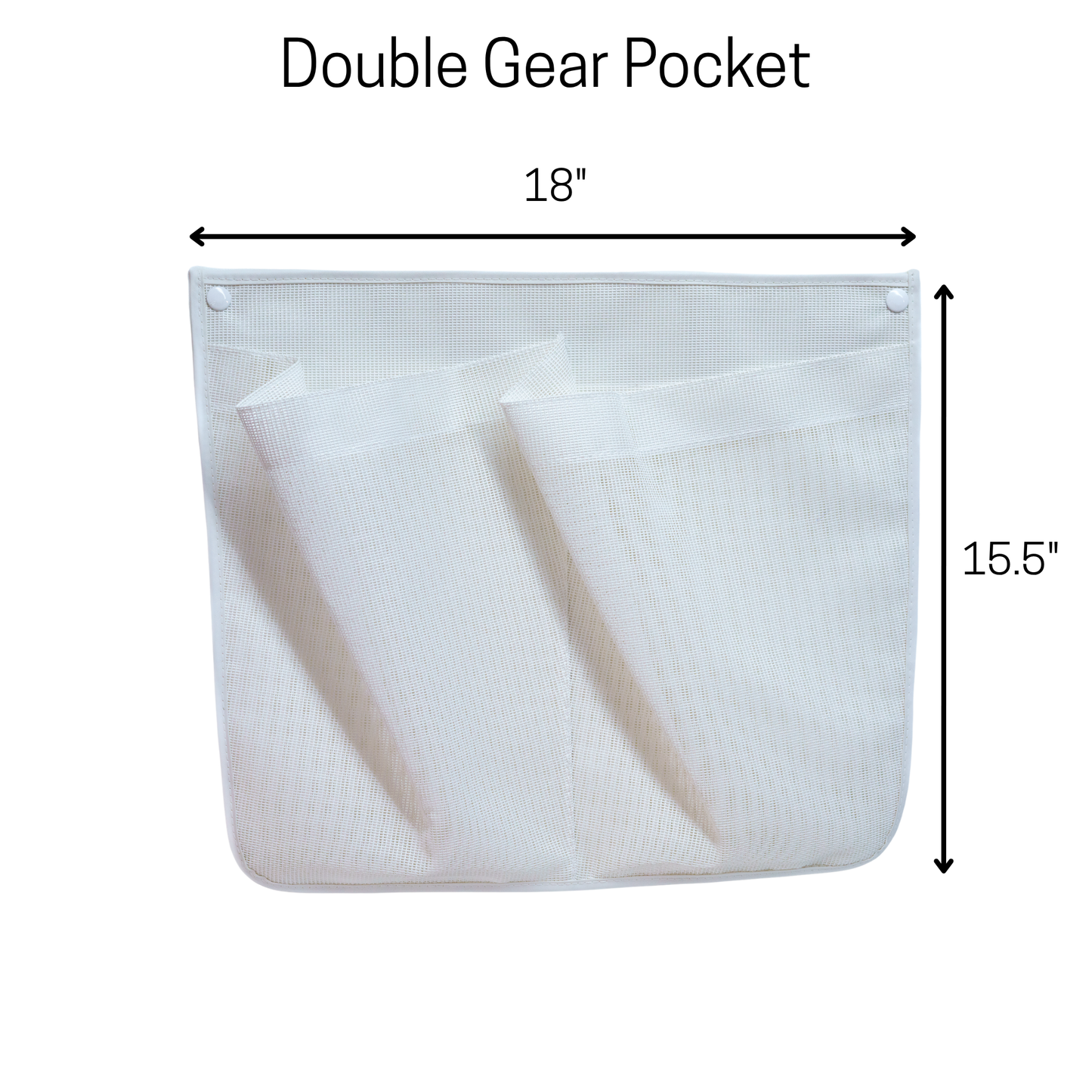 Mezz Mesh Gear Pocket Double (Adhesive or Screw Mount)