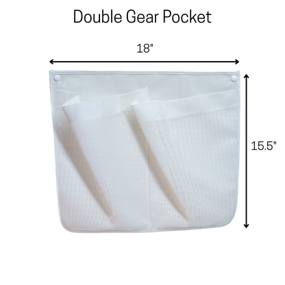 Mezz Mesh Gear Pocket Double (Adhesive or Screw Mount)
