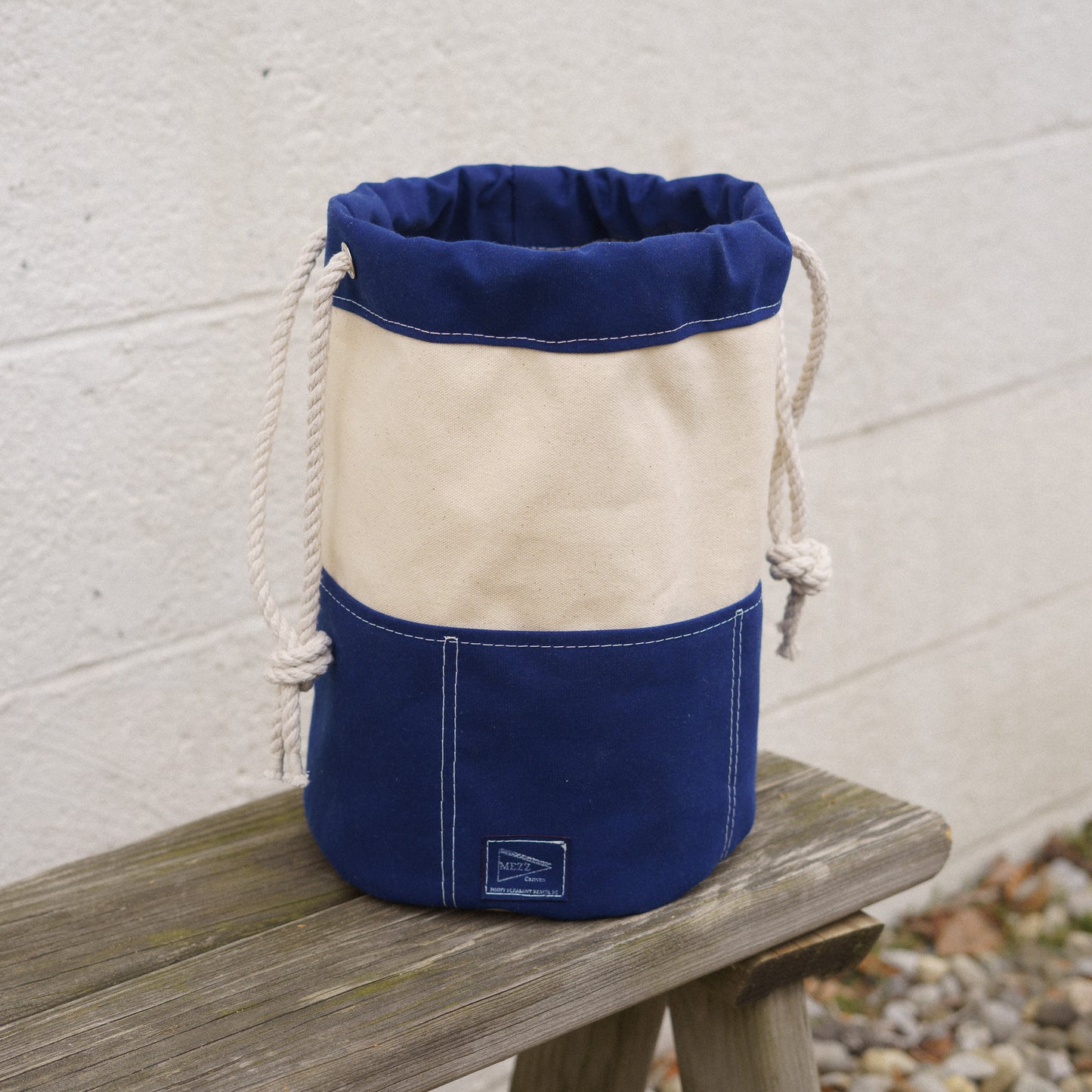 Rope Drawstring Rigger's Bucket Bag | Mezz Canvas