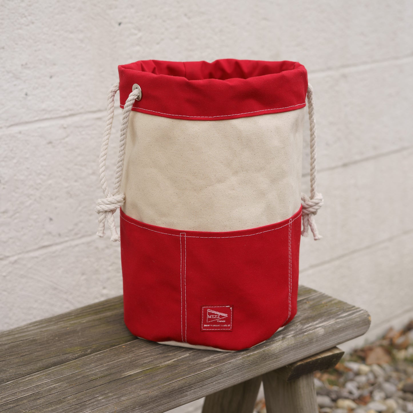Rope Drawstring Rigger's Bucket Bag | Mezz Canvas