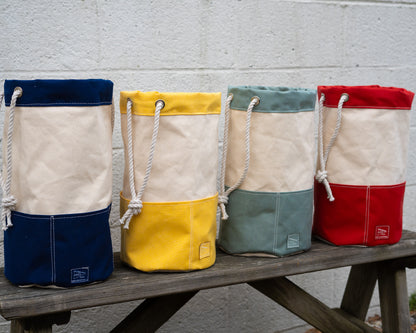 Mezz Canvas Drawstring Rigger Bucket Bag Tall