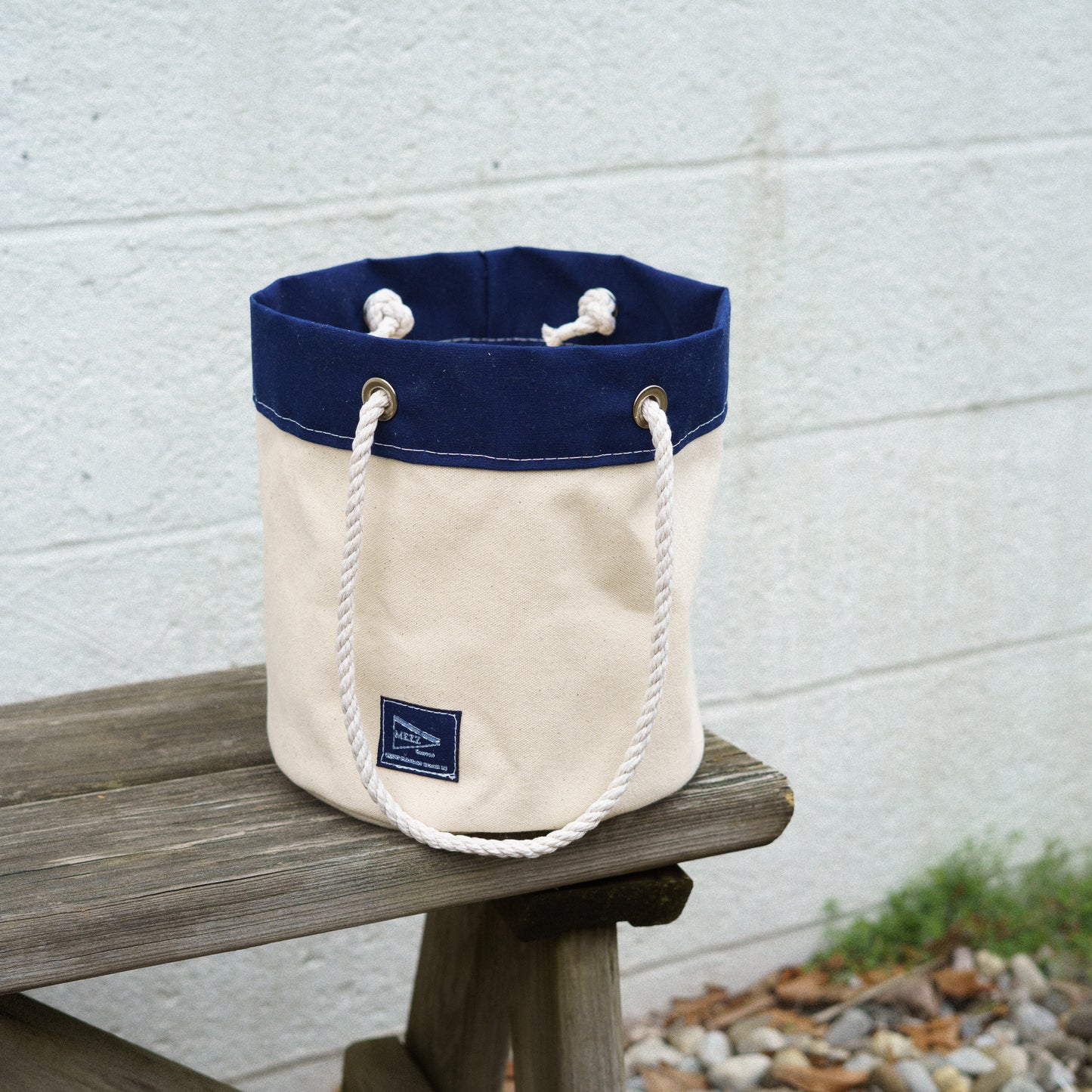 Rope Handle Bucket Bag (Small) | Mezz Canvas