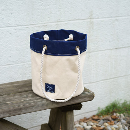 Rope Handle Bucket Bag (Small) | Mezz Canvas