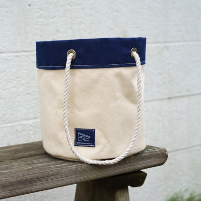 Rope Handle Bucket Bag (Small) | Mezz Canvas