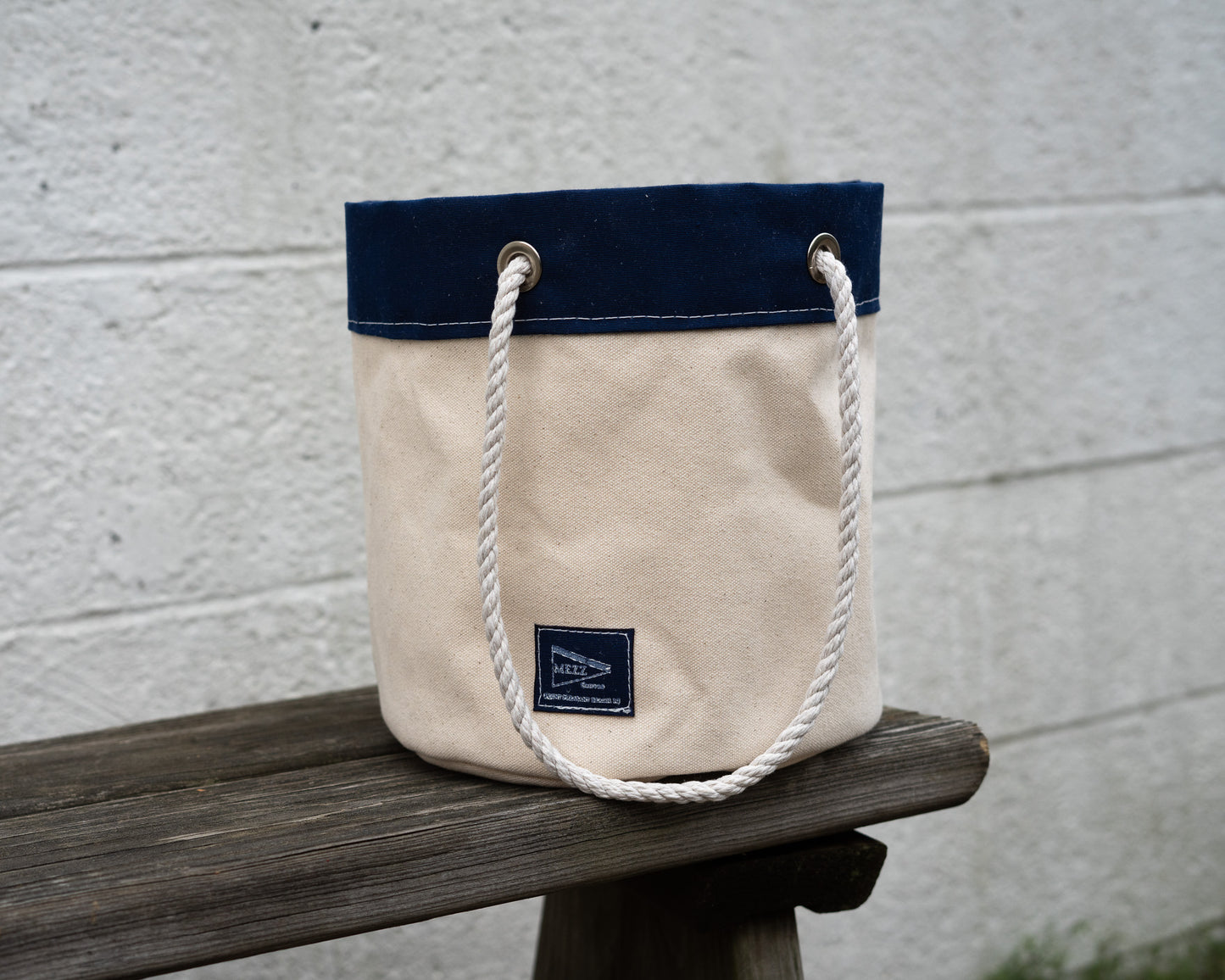Rope Handle Bucket Bag (Small) | Mezz Canvas
