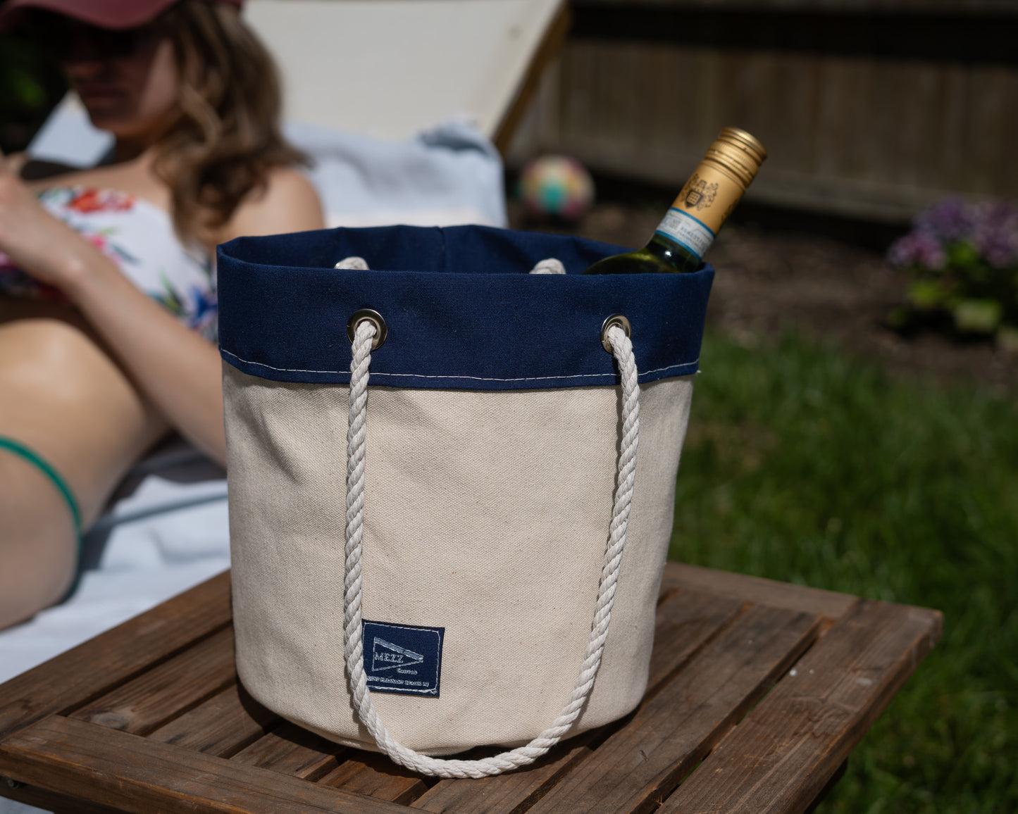Rope Handle Bucket Bag (Small) | Mezz Canvas