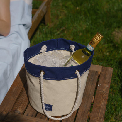 Rope Handle Bucket Bag (Small) | Mezz Canvas