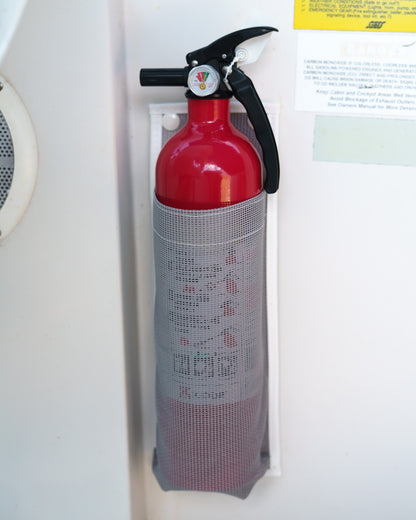 Marine Fire Extinguisher Mount for 4lb fire extinguisher color gray