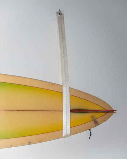 White Surfboard Hanging Straps