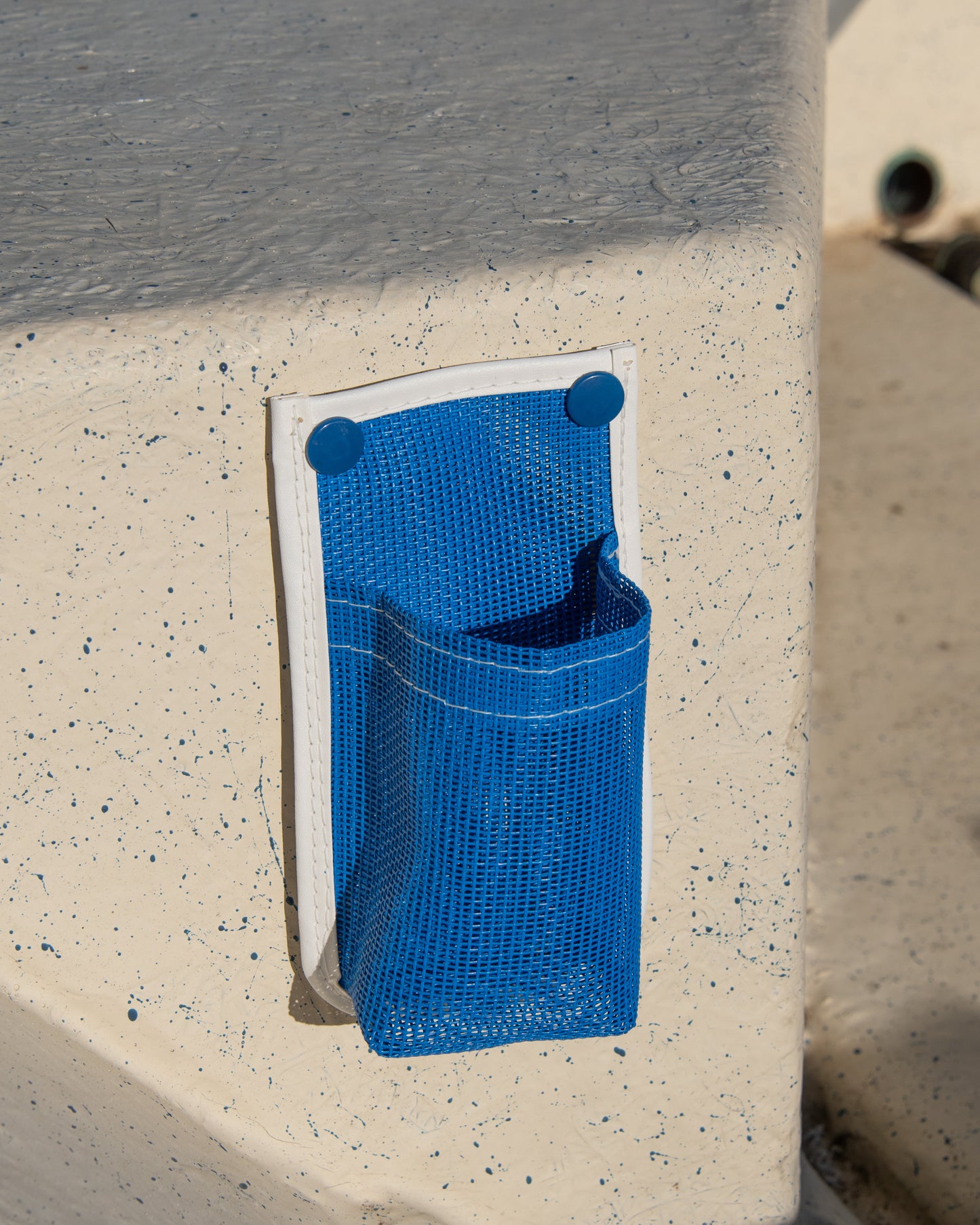 Blue Adhesive Snap-On Cup Holder