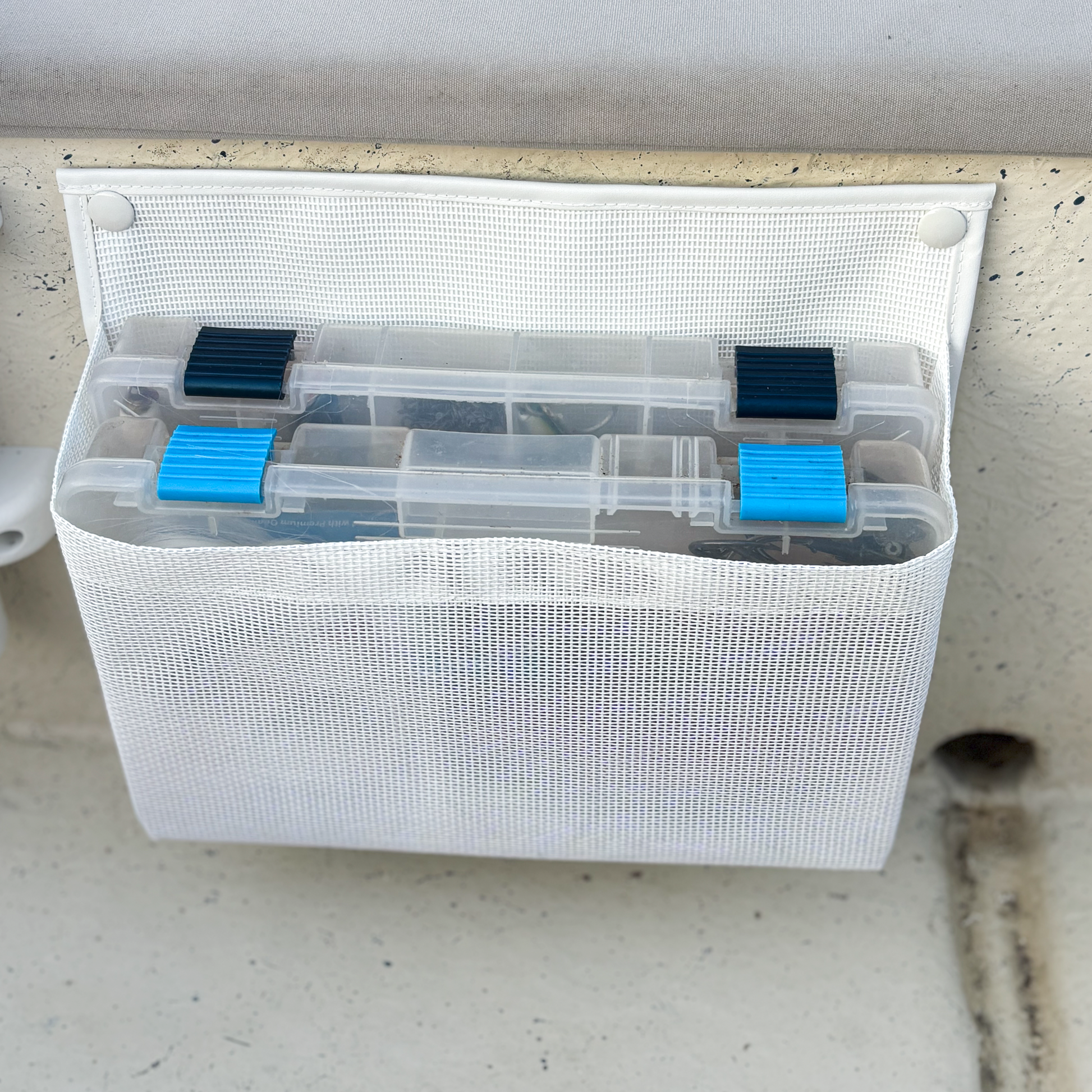 Mezz Mesh Large Tackle Box Sleeve Double (Screw or Adhesive Mount) – Mezz Canvas
