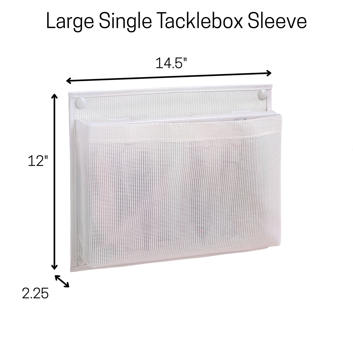 Mezz Mesh Large Tackle Box Sleeve Single (Screw or Adhesive Mount)