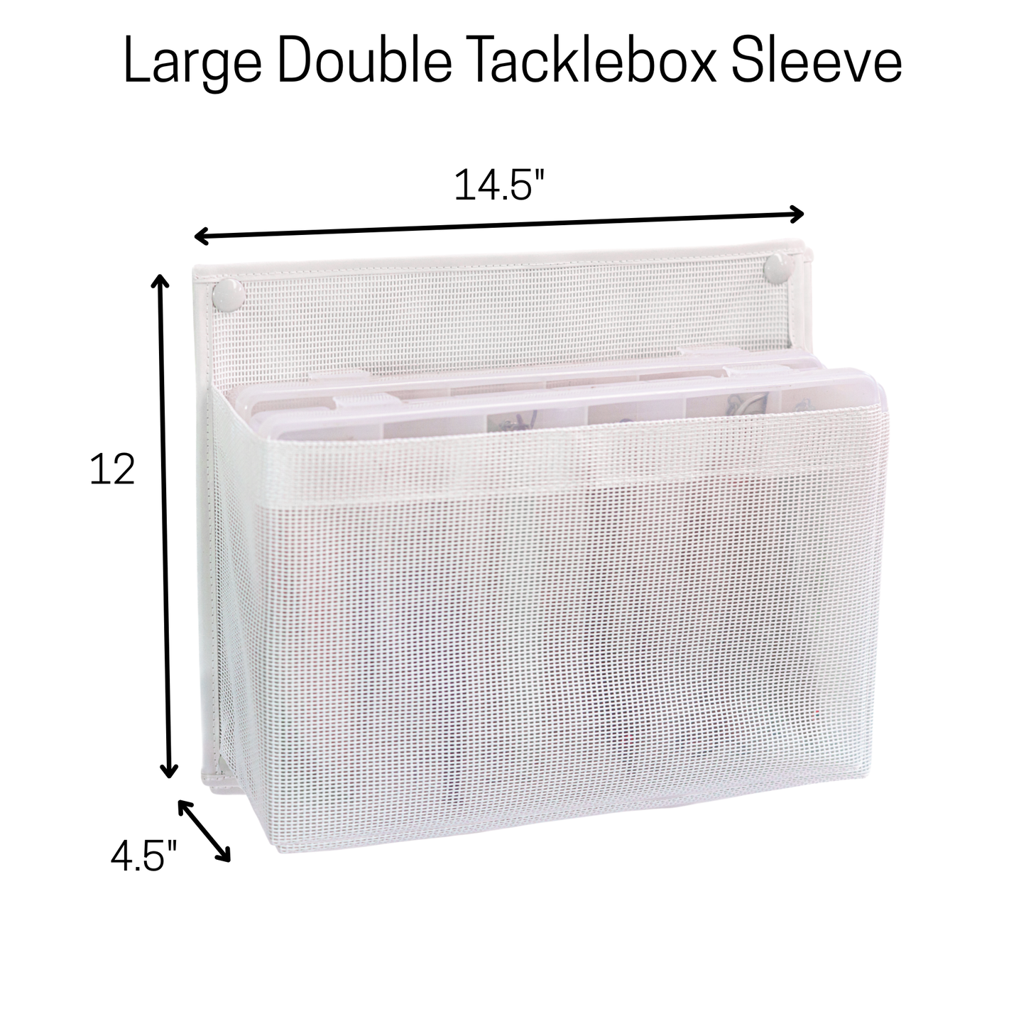 Mezz Mesh Large Tackle Box Sleeve Double (Screw or Adhesive Mount)