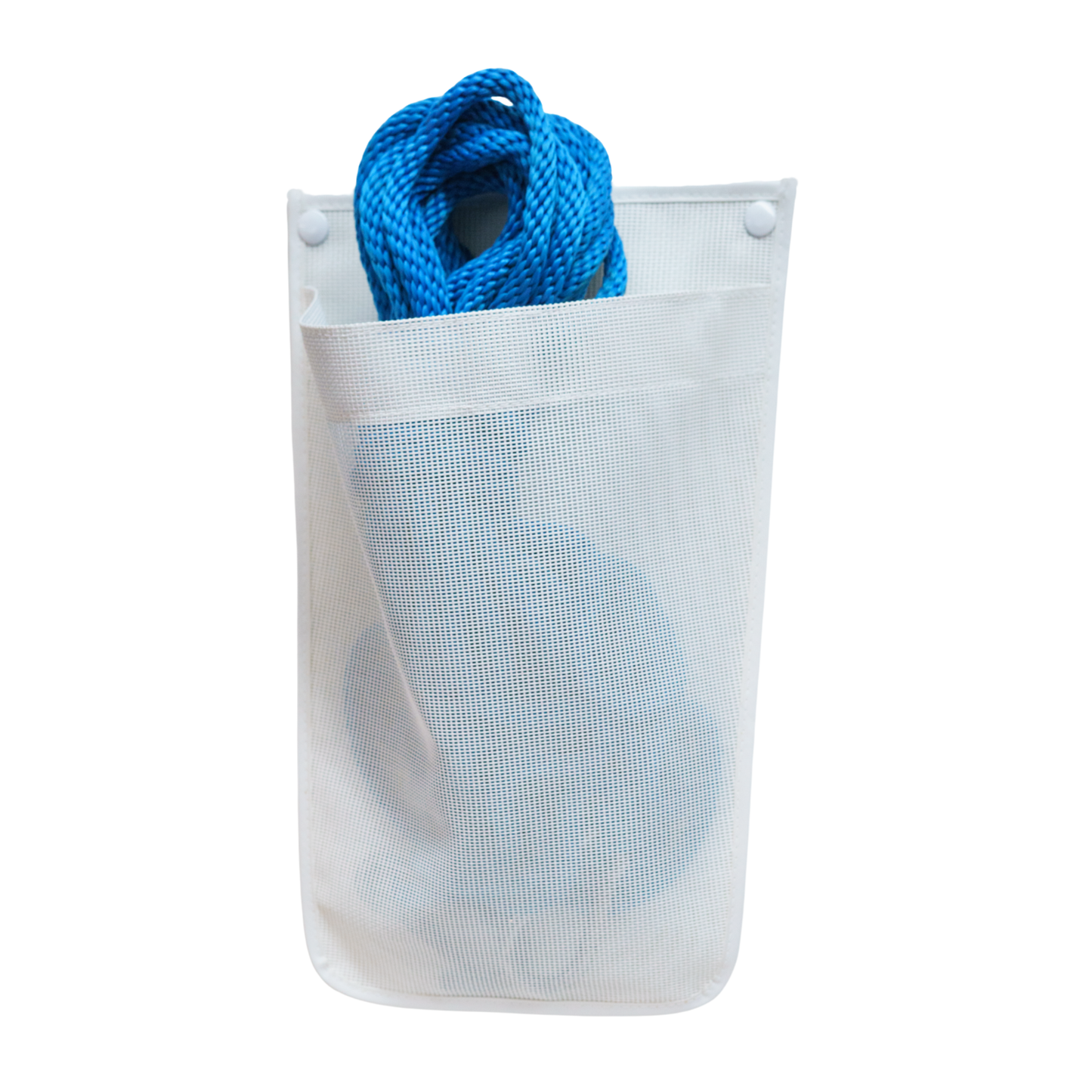 White mesh sailboat halyard bag