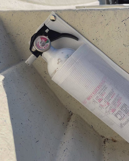 Fabric Marine Fire Extinguisher Holder (Adhesive or Screw Mount)